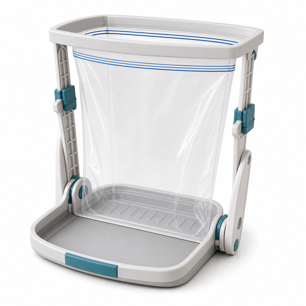 irelandchoice™ ZipDock Marinade & Freezer Bag Prep Station