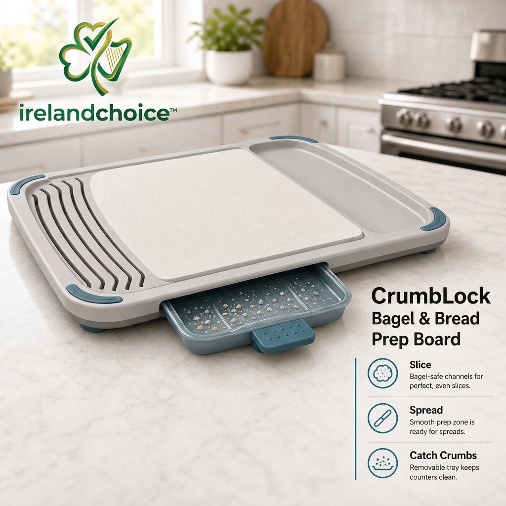 irelandchoice™ CrumbLock Bagel & Bread Prep Board